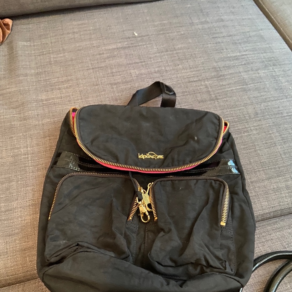 Kipling black back pack